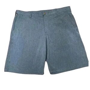 G.H. Bass & Co. Explorer Men’s Blue Flat Front Shorts Size 40 10” Inseam Summer